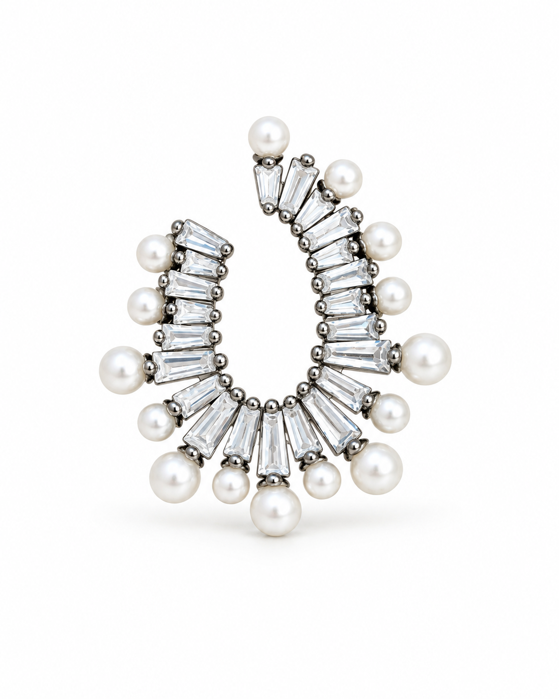 Aretes Silueta De Perlas