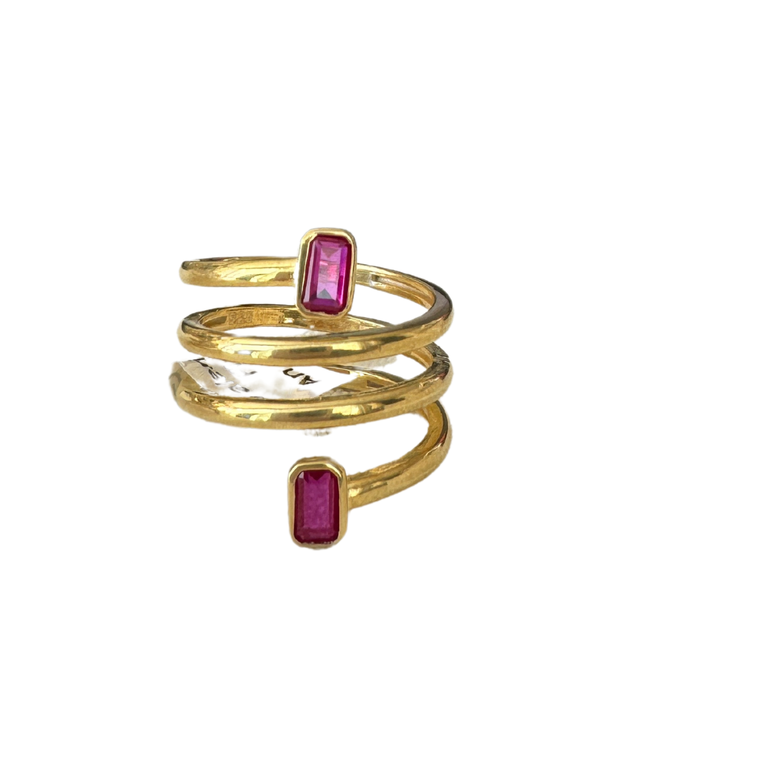 Anillo Espiral Rubi