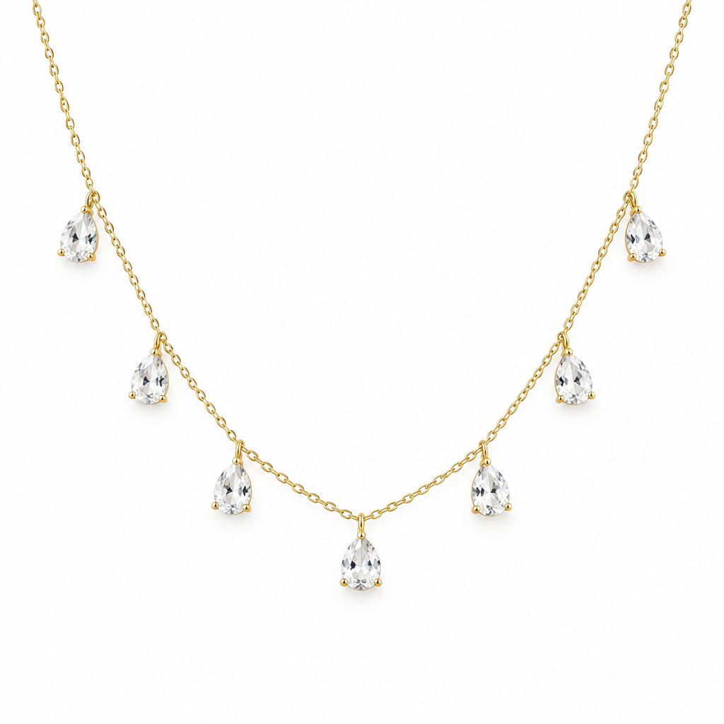 Collar Gotas De Lluvia
