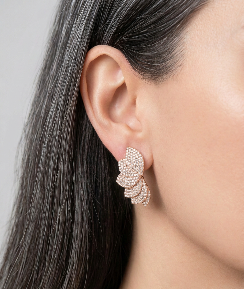 Aretes Petalo Chico
