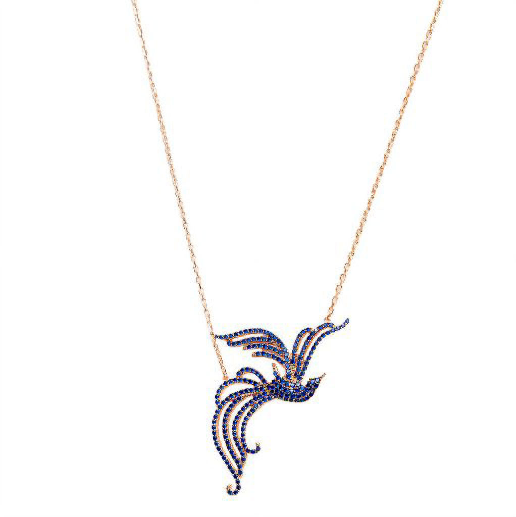 Collar Ave Fenix Zafiro