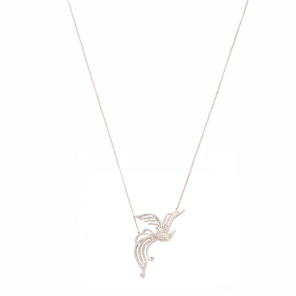 Collar Ave Fenix Plata