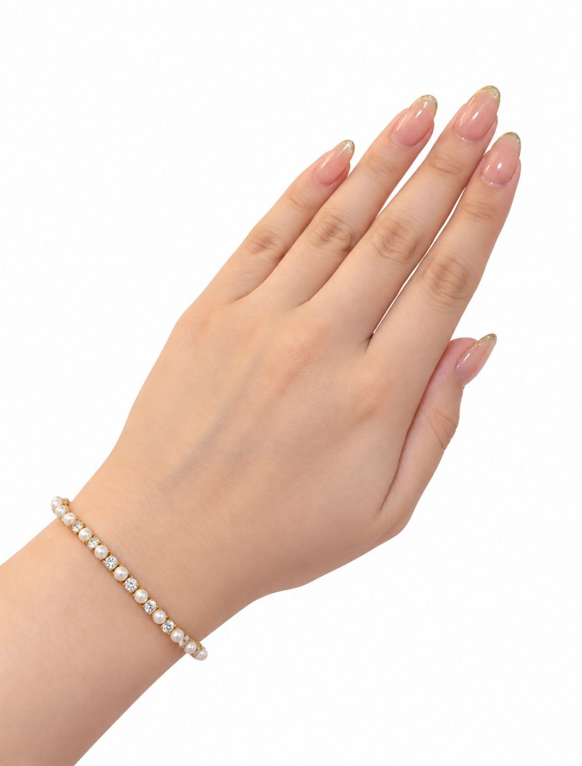 Brazalete Tennis mix de perlas