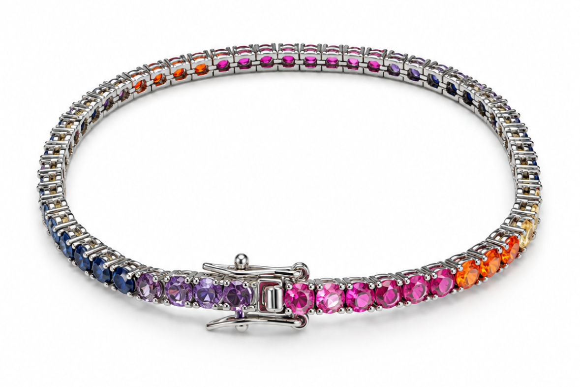 Brazalete Tennis 3 mm broche engarzado