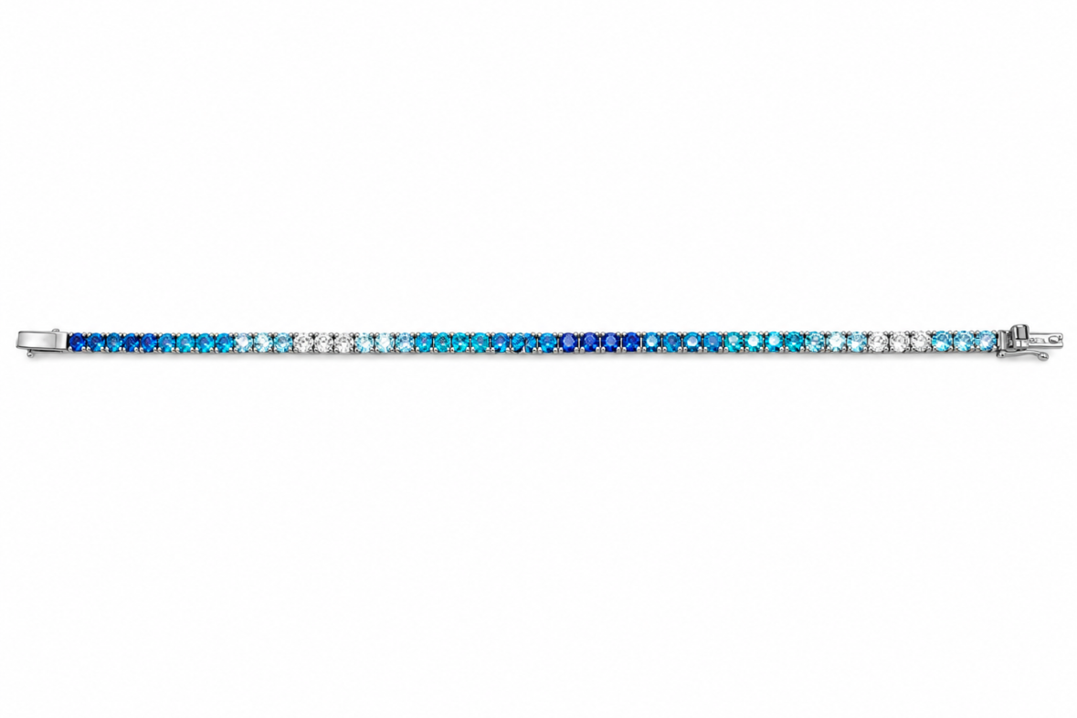 Brazalete Tennis 3 mm broche clásico