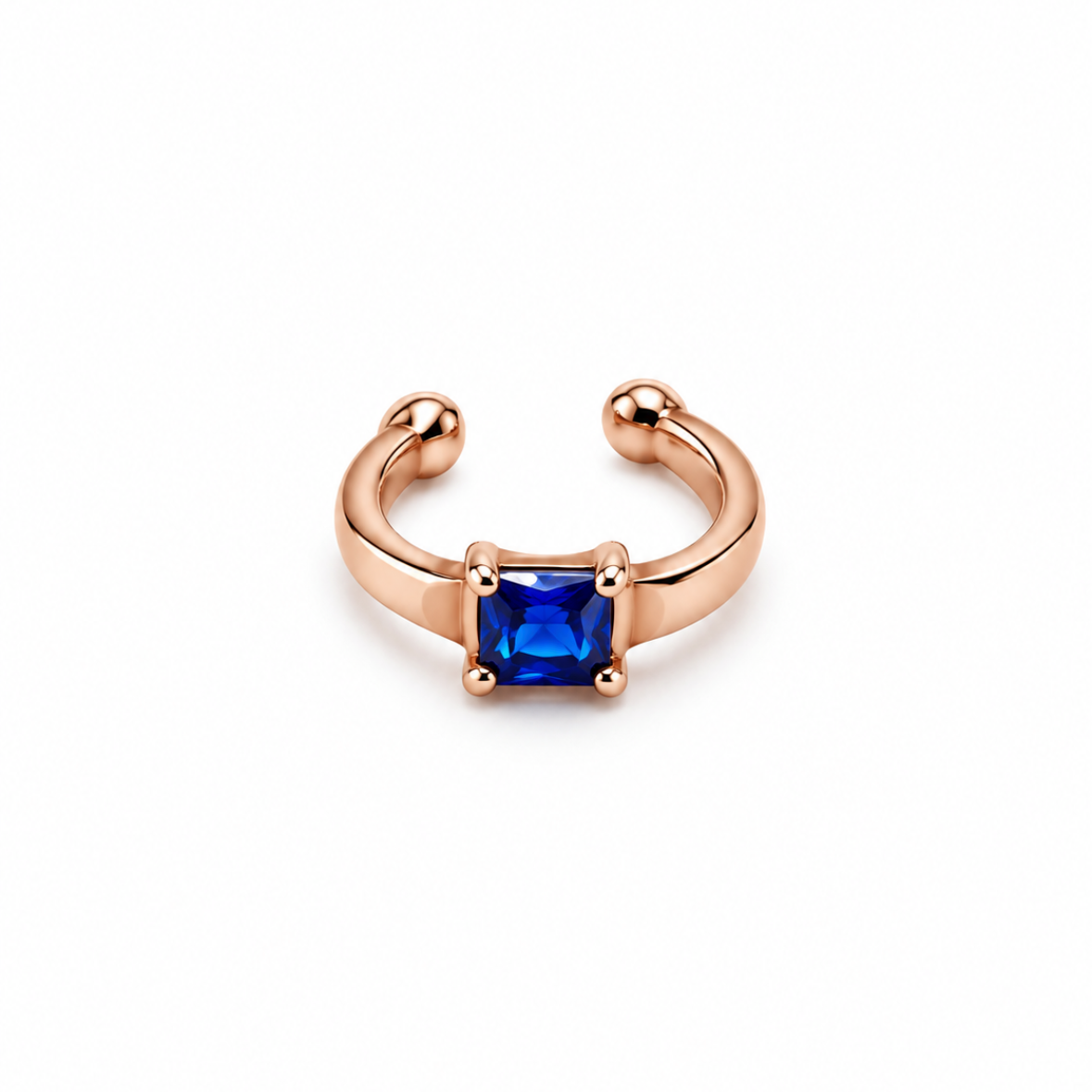 Earcuff Solitario Zafiro
