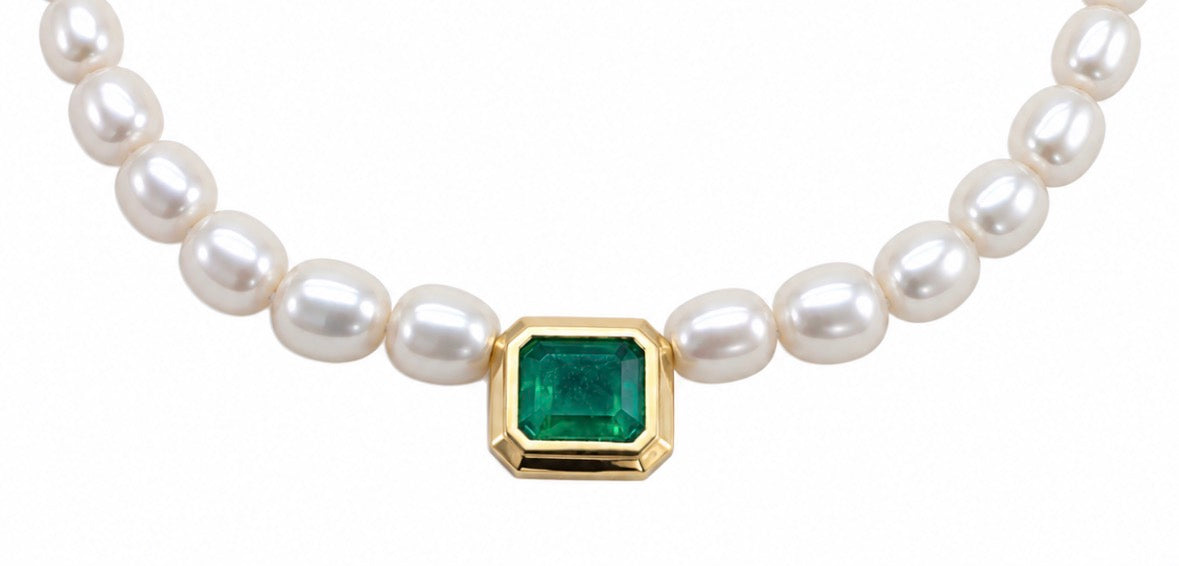 Collar Perlas Paraiba