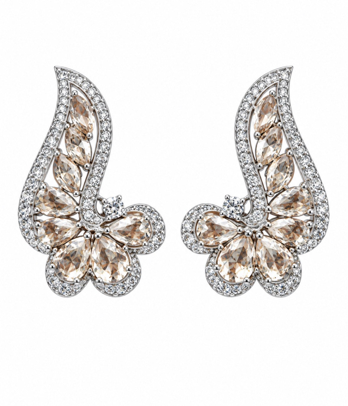 Aretes antorcha rosa