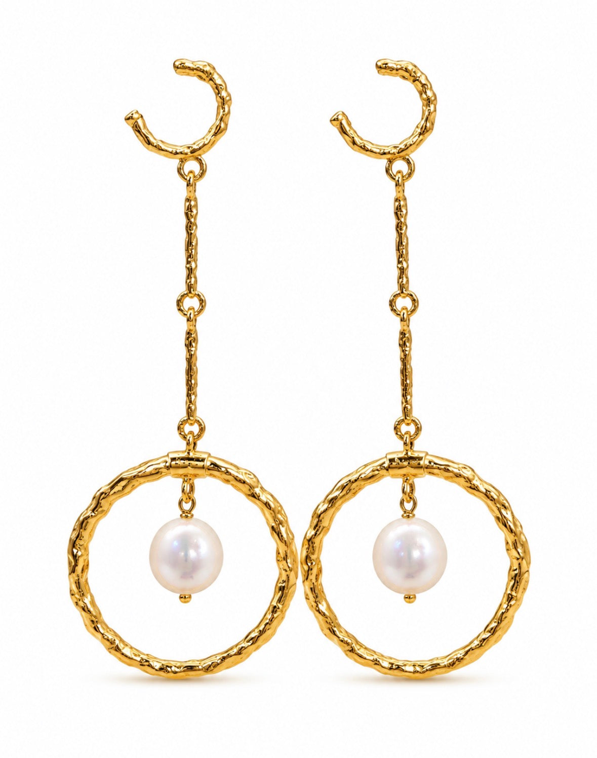 Aretes Luna de Perla