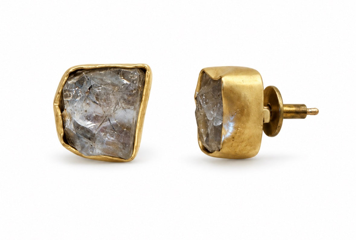 Aretes Cubo Cuarzo
