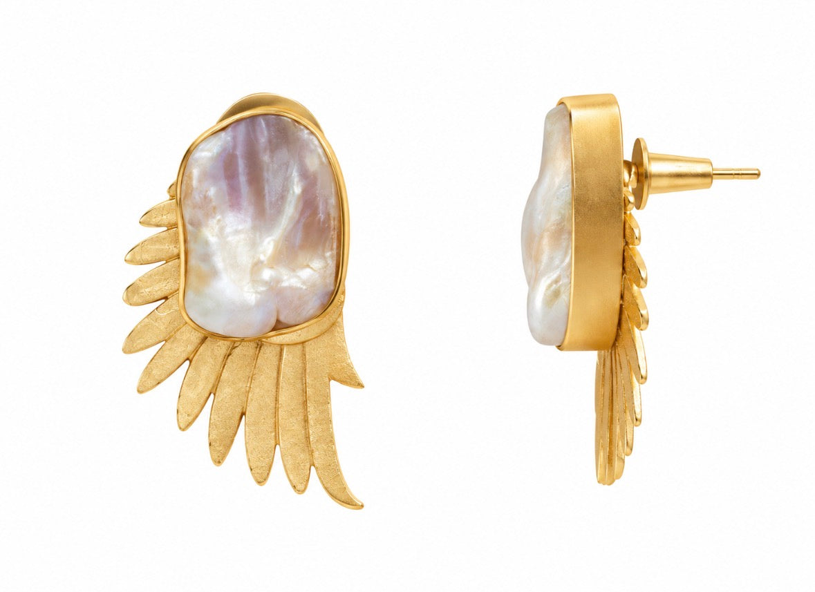 Aretes Ala de perla