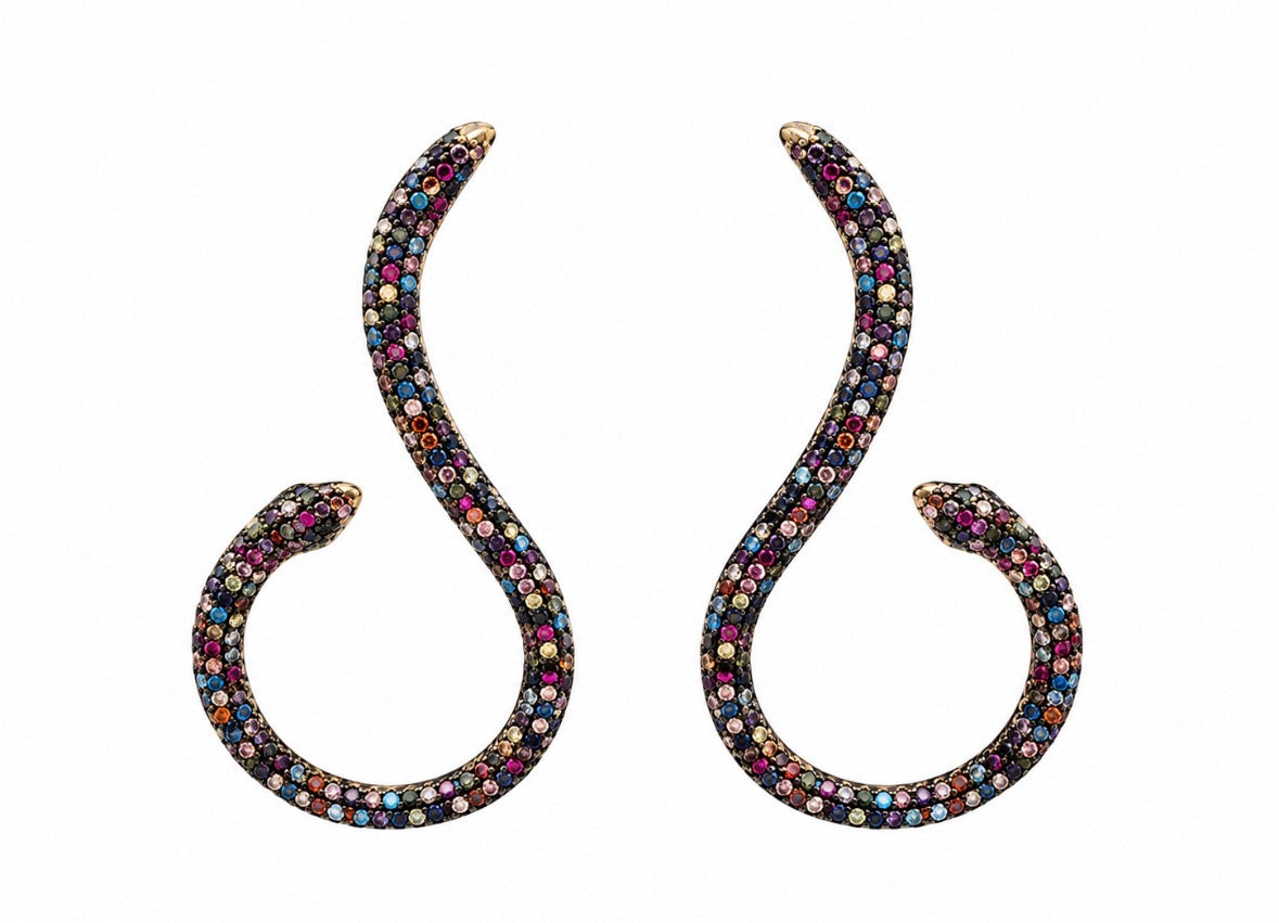 Aretes Serpientes de vengala