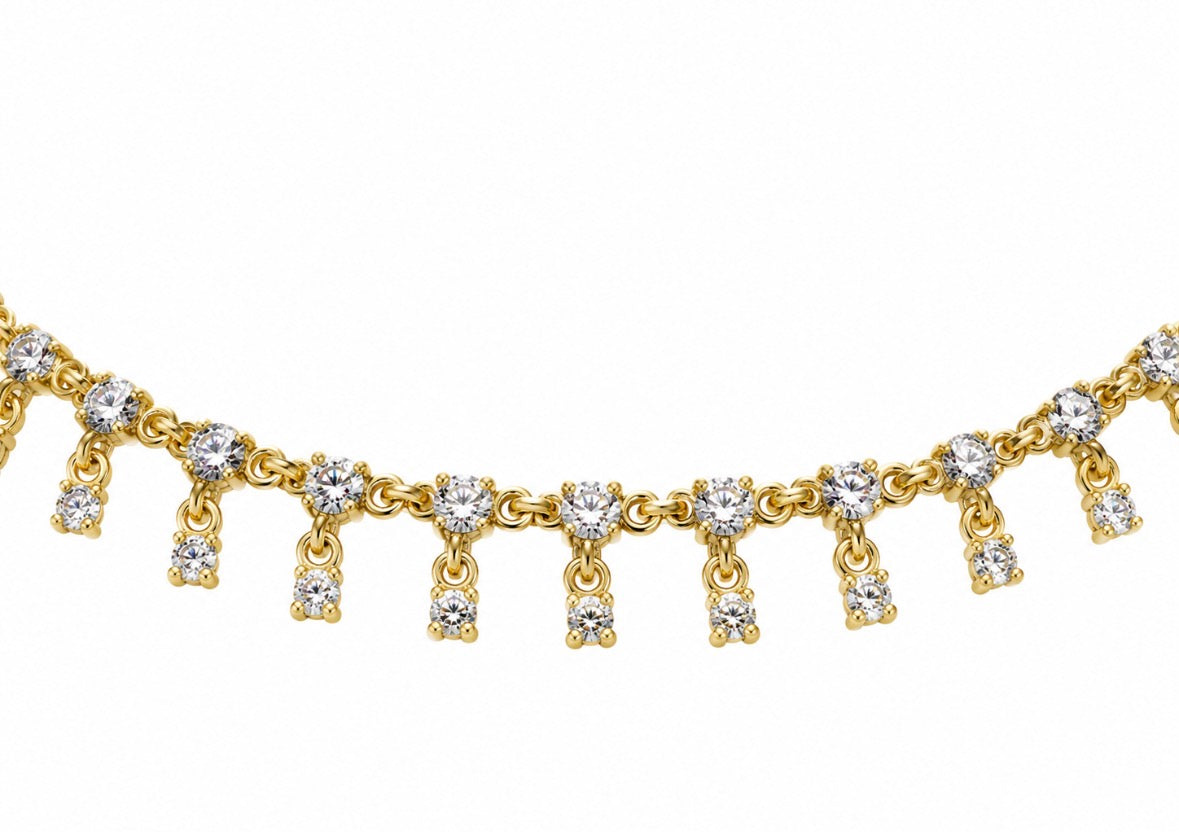 Gargantilla Eternity oro amarillo