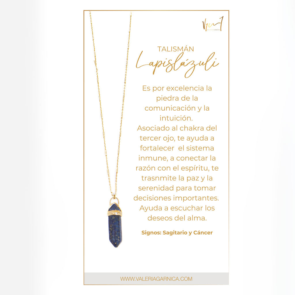 Collar Talismán Lapislázuli