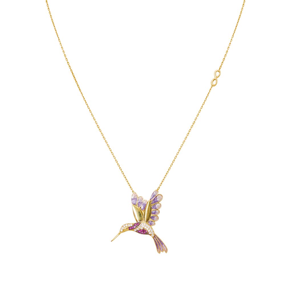 Collar Colibrí Bugambilia