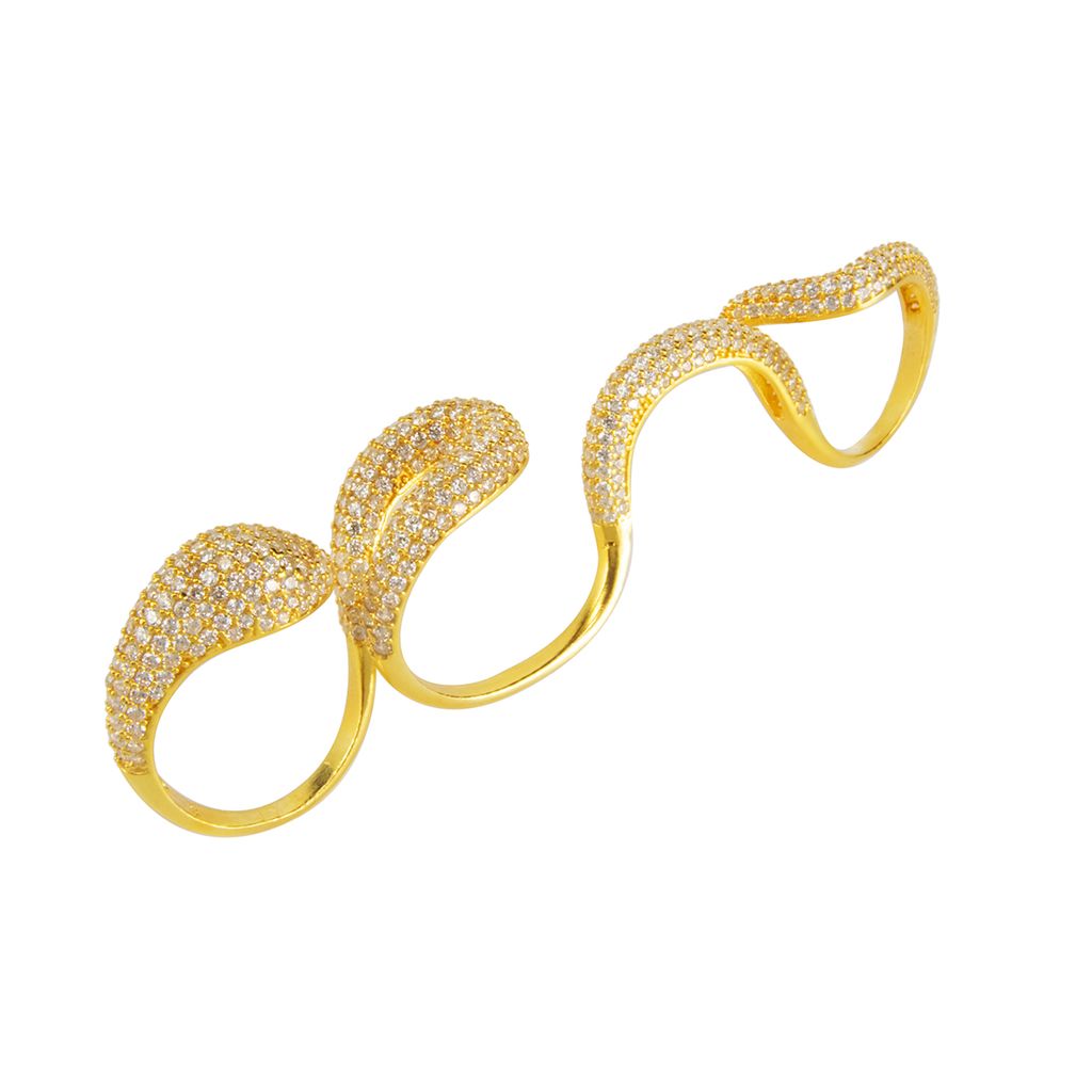 Anillo Serpiente Abundancia Dorado