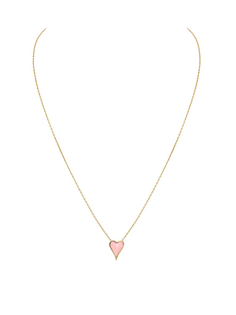 Collar Corazón caramelo