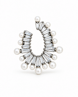 Aretes Silueta De Perlas