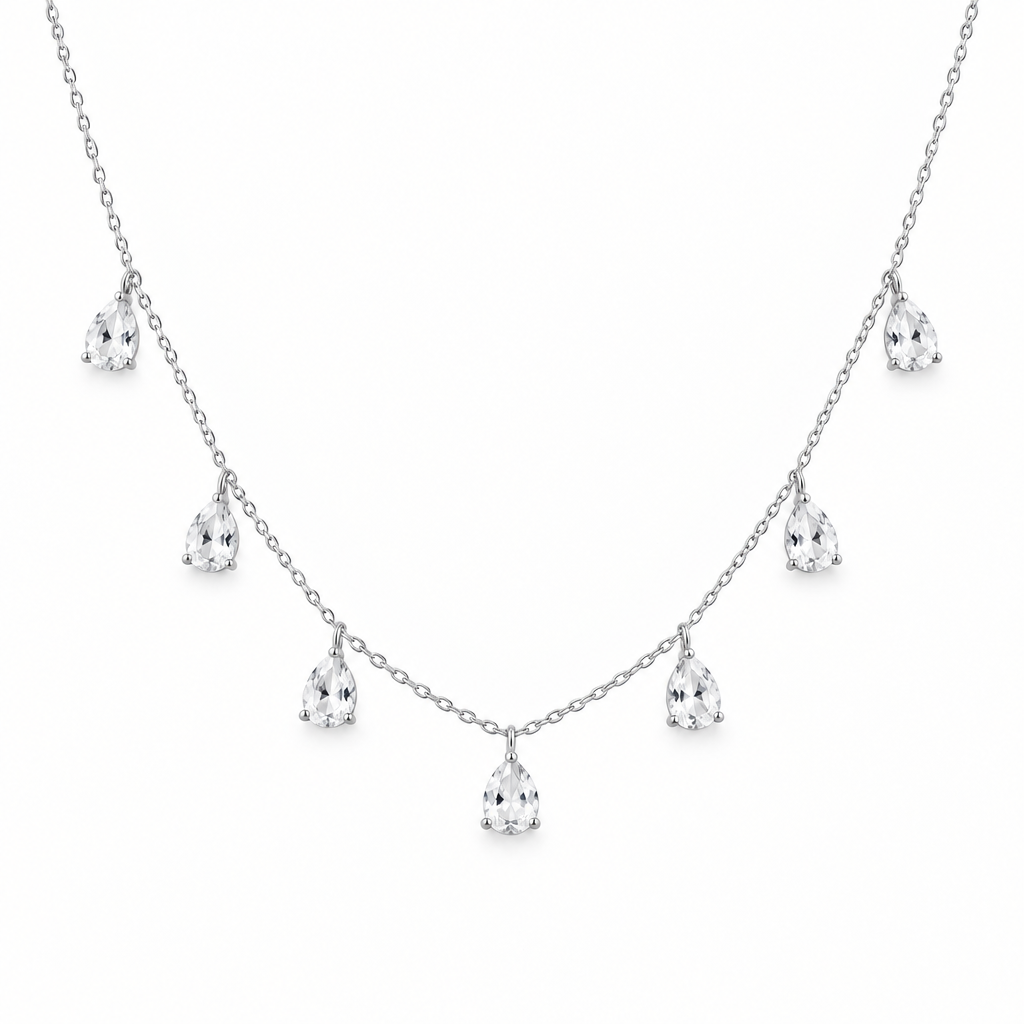 Collar Gotas De Lluvia