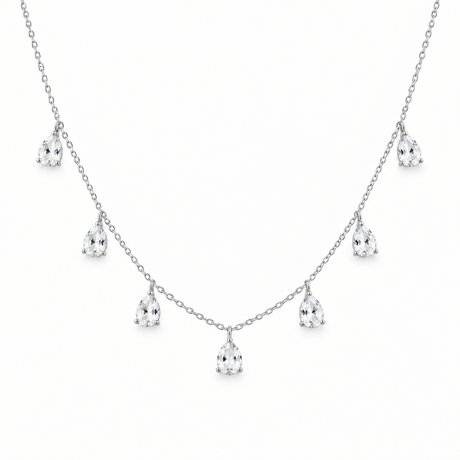 Collar Gotas De Lluvia