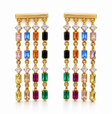 Aretes Cascada arcoiris