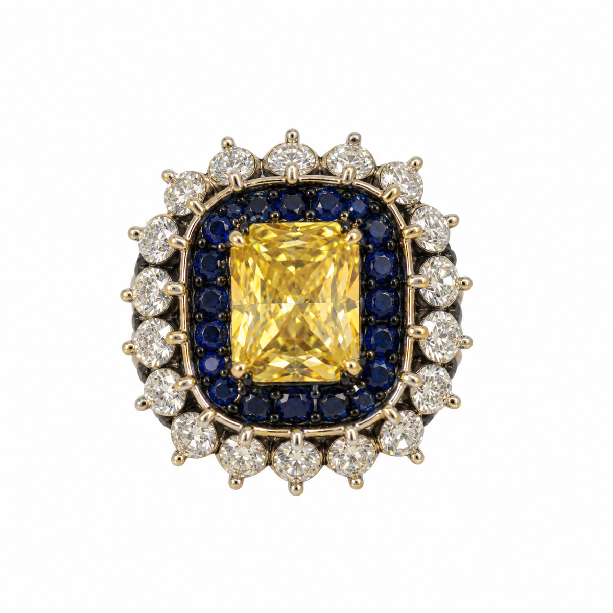 Anillo Grulla zafiro