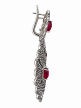 Aretes Antalya Rubí