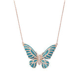 Collar Mariposa Renacer Turquesa