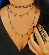 Collar Lagrimas de Granate