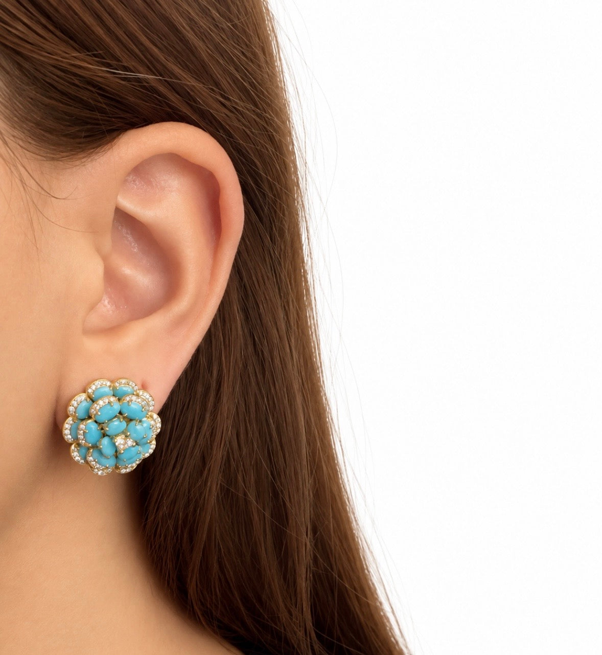 Aretes Flor Turquia