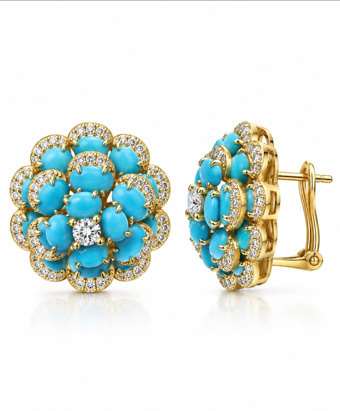 Aretes Flor Turquia