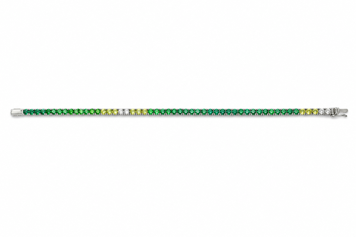 Brazalete Tennis  3 mm broche clásico