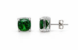 Aretes Moissanita verde