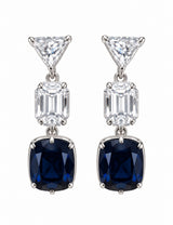 Aretes Zafiro Sintetico