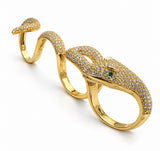 Anillo Serpiente Abundancia Dorado