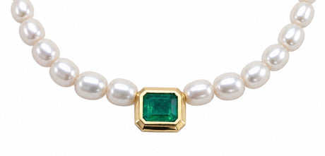 Collar Perlas Paraiba