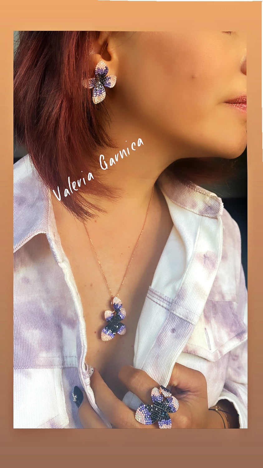 Set magnolia púrpura