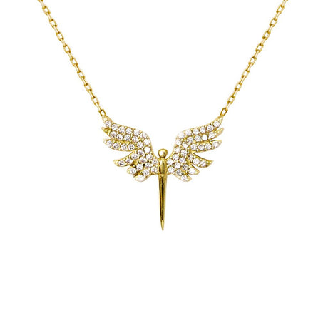 Collar Ángel de la guarda mini oro