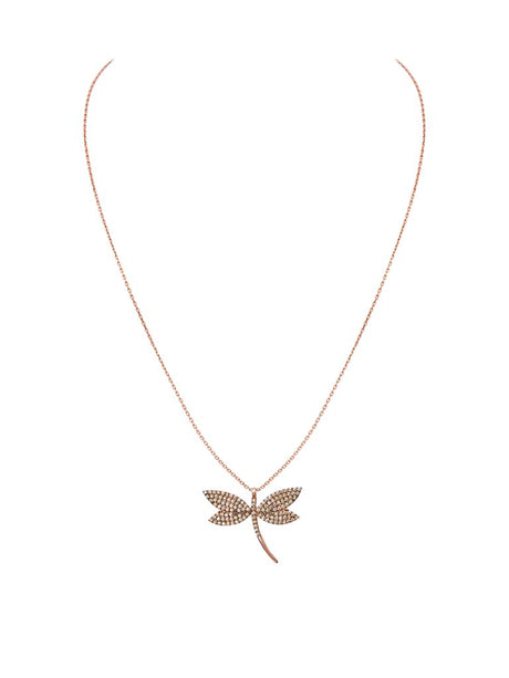 Collar Libélula Clásica Ámbar