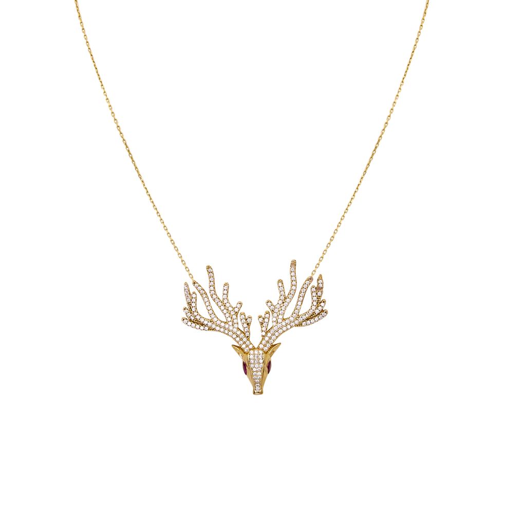 Collar Ciervo Oro